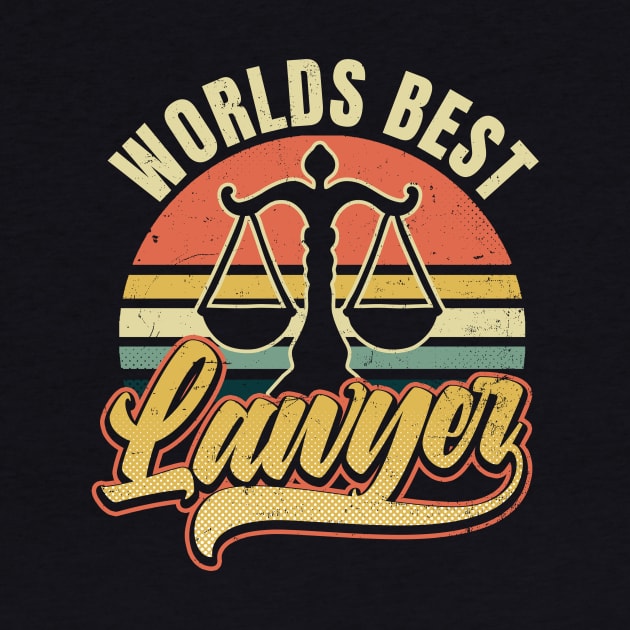 Attorney T Shirt | Vintage Retro Sunset Gift by Gawkclothing